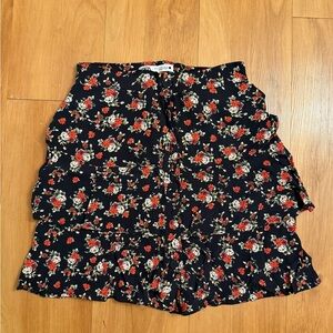Floral Ruffle Skirt